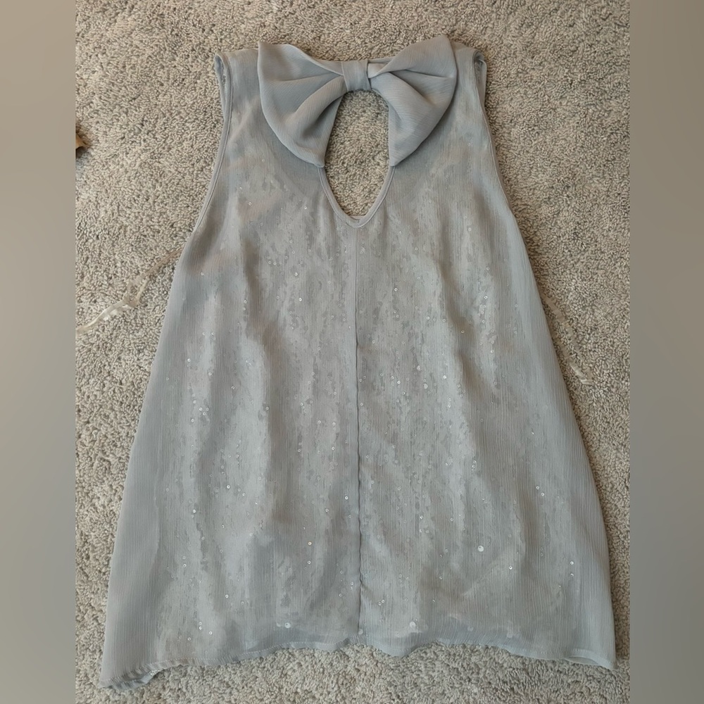 Silver sequins top - Picture 2 of 2
